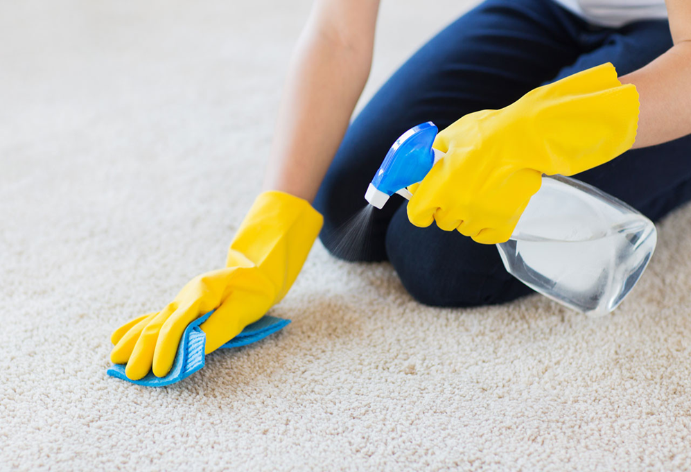clean your rug with baking soda without vacuum